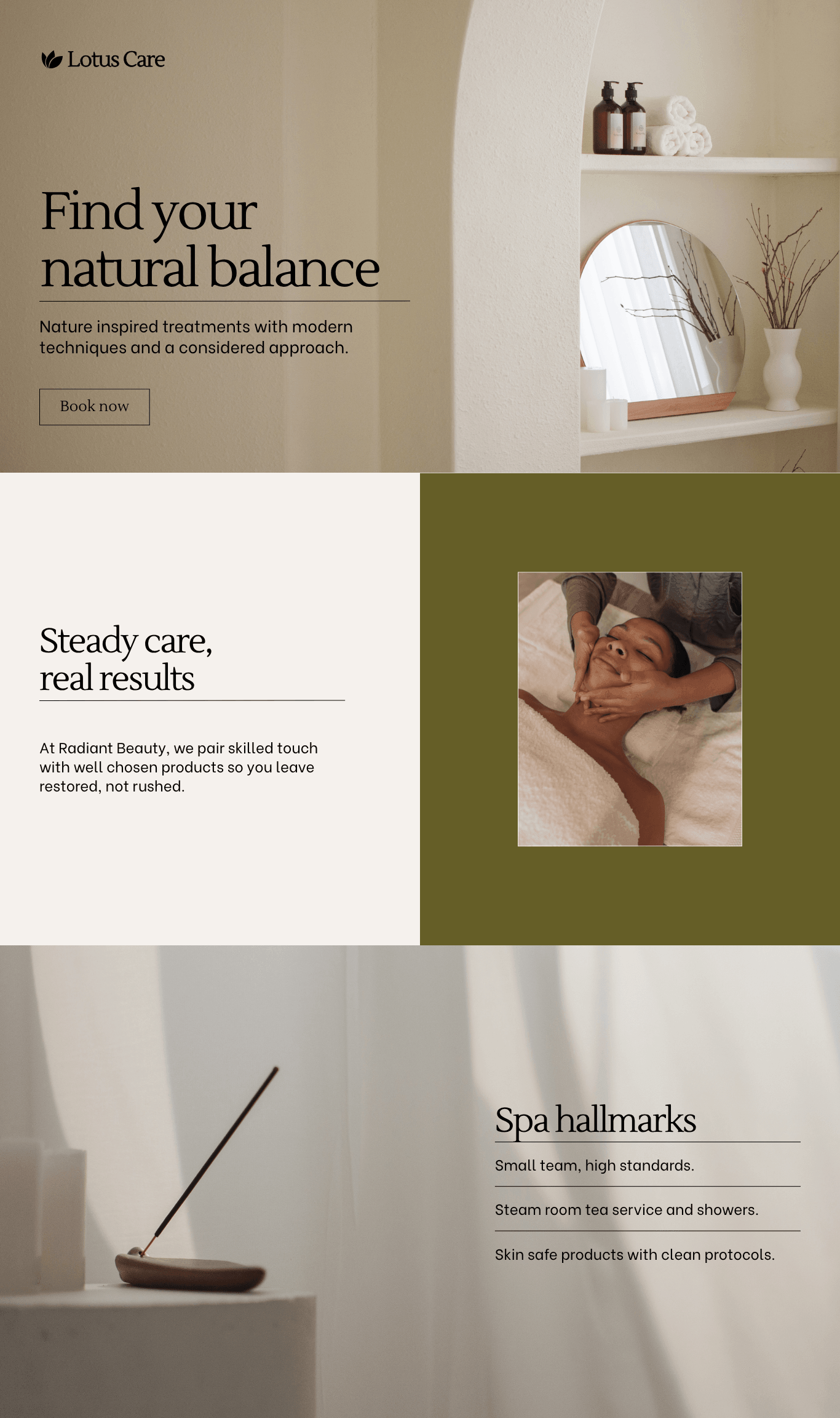 Wellness brand and website